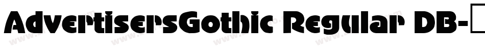 AdvertisersGothic Regular DB字体转换